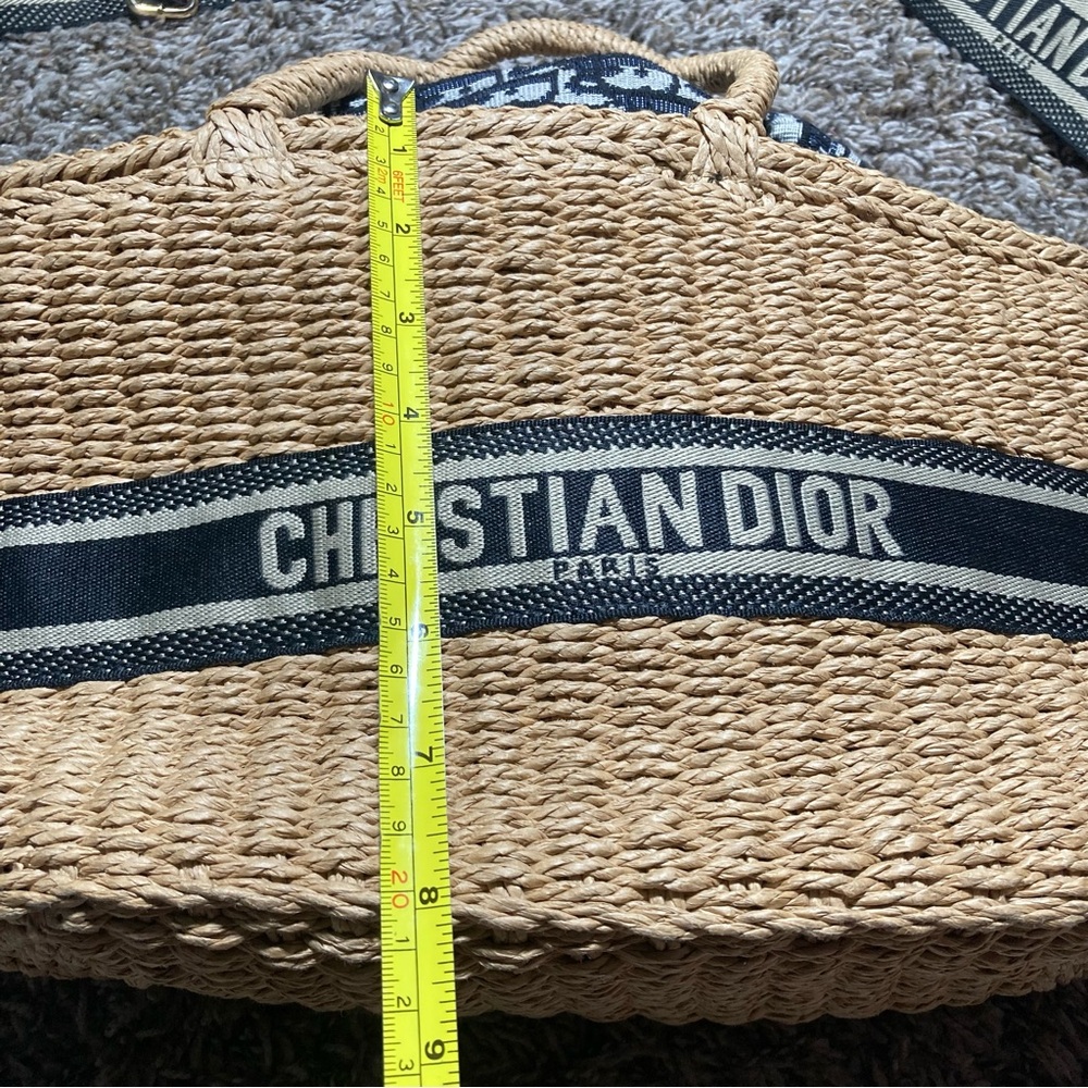 Christian Dior Oblique Wicker Basket Bag - Picture 5 of 10